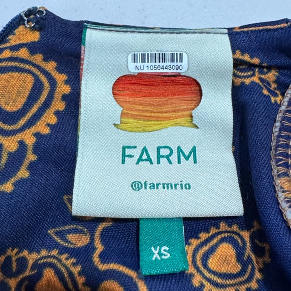 Farm Rio Women Multicolor Bandana Dream Cut Out Maxi Dress Size XS - Picture 4 of 6